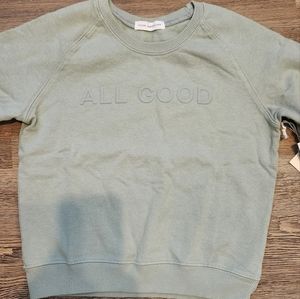 NWT Good American Kids Crewneck Sweater